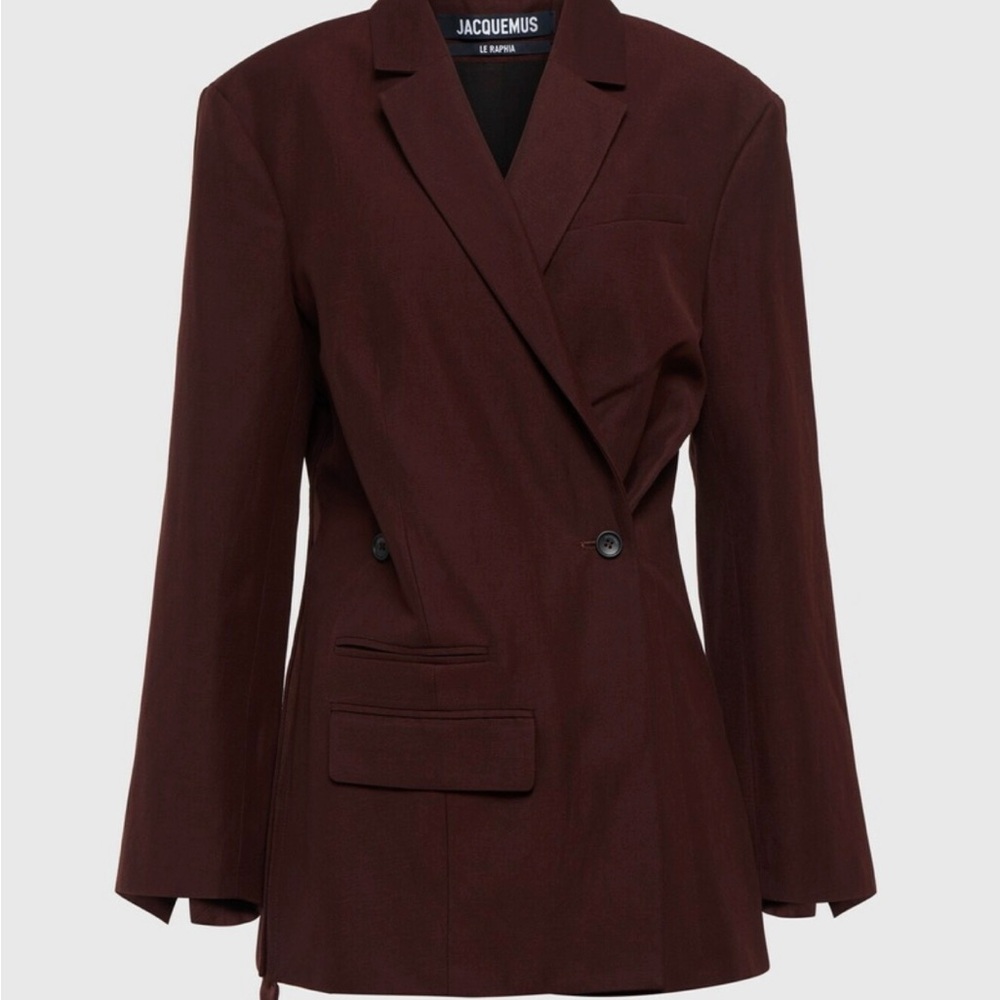 Jacquemus La Veste Tibau- Linen Blazer